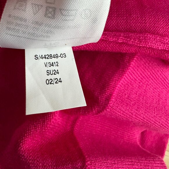Banana Republic Merino Wool Cropped Sweater Top Womens 2XL Pink NWT TP-3558 - Picture 10 of 10